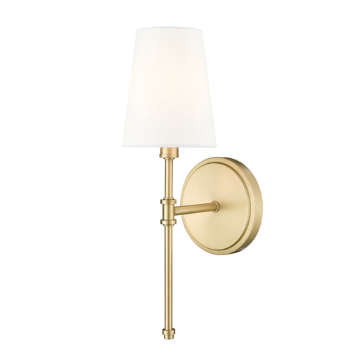 Millennium Lighting Adorra 1Lt 15" Wall Sconce, Vintage Brass/White - 16201-VB
