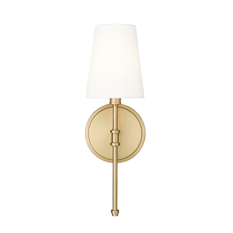 Millennium Lighting Adorra 1Lt 15" Wall Sconce, Vintage Brass/White