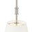 Millennium Lighting Adorra 3Lt 16" Pendant, Polished Nickel/White