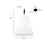 Millennium Lighting Adorra 3Lt 16" Pendant, Polished Nickel/White