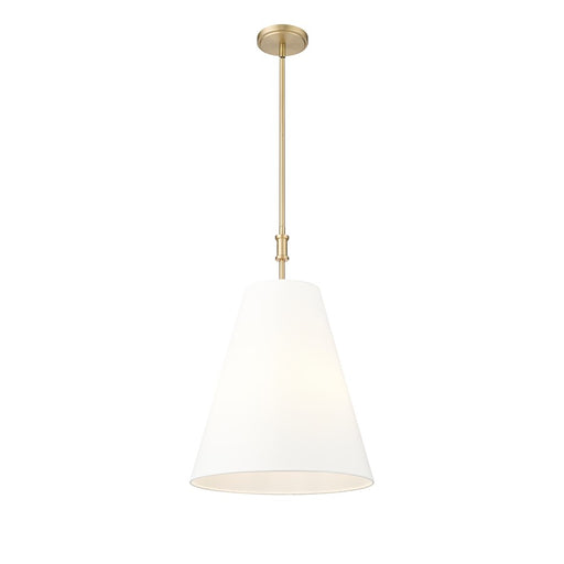 Millennium Lighting Adorra 3Lt 16" Pendant, Vintage Brass/White - 16303-VB