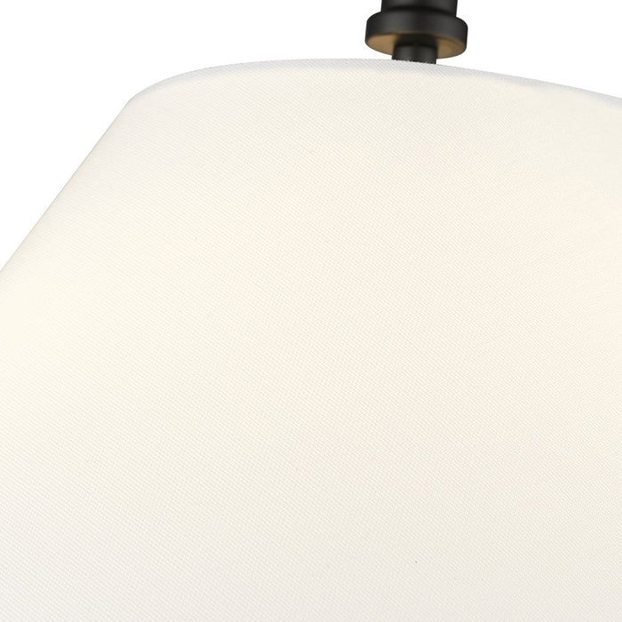 Millennium Lighting Adorra 3Lt 16" Semi-Flush Mount, Black/White