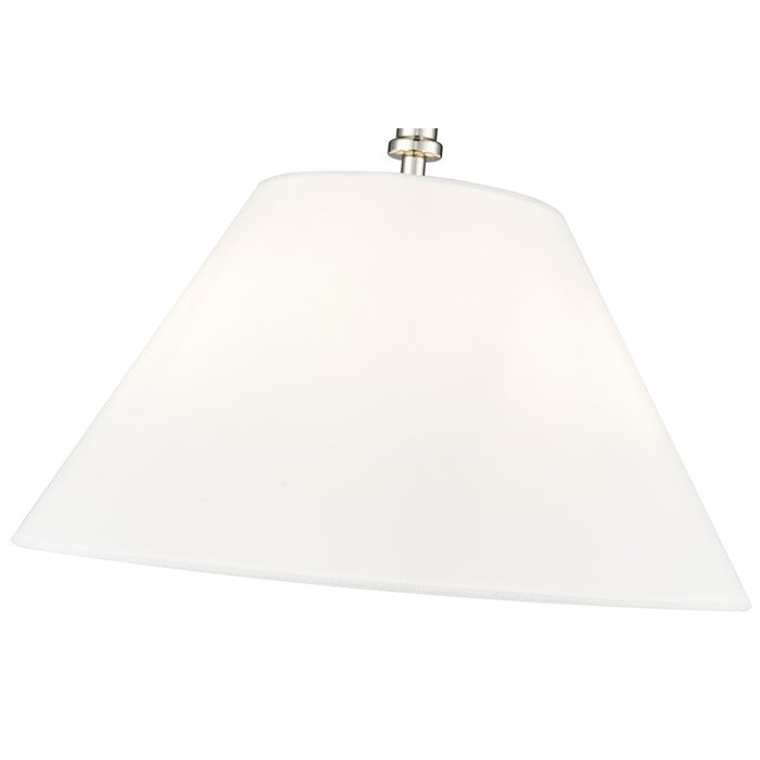 Millennium Lighting Adorra 3Lt 16" Semi-Flush Mount, Nickel/White
