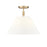 Millennium Lighting Adorra 3Lt 16" Semi-Flush Mount, Brass/White