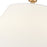 Millennium Lighting Adorra 3Lt 16" Semi-Flush Mount, Brass/White