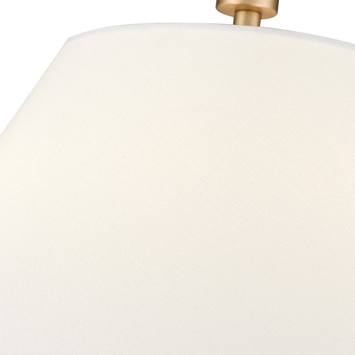 Millennium Lighting Adorra 3Lt 16" Semi-Flush Mount, Brass/White