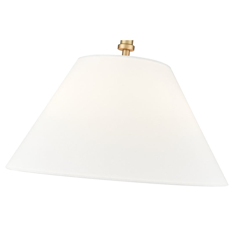 Millennium Lighting Adorra 3Lt 16" Semi-Flush Mount, Brass/White