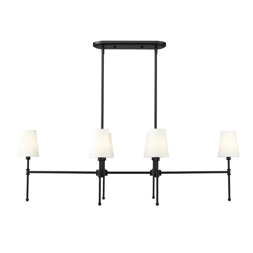 Millennium Lighting Adorra 6Lt 48" Chandelier, Black/White