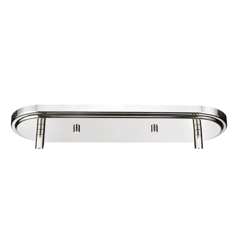 Millennium Lighting Adorra 6Lt 48" Chandelier, Polished Nickel/White