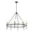 Millennium Lighting Adorra 8Lt 40" Chandelier, Black/White - 16608-MB