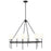 Millennium Lighting Adorra 8Lt 40" Chandelier, Black/White