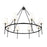 Millennium Lighting Adorra 8Lt 40" Chandelier, Black/White