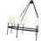 Millennium Lighting Adorra 8Lt 40" Chandelier, Black/White