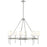 Millennium Lighting Adorra 8Lt 40" Chandelier, Polished Nickel/White