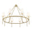 Millennium Lighting Adorra 8Lt 40" Chandelier, Vintage Brass/White