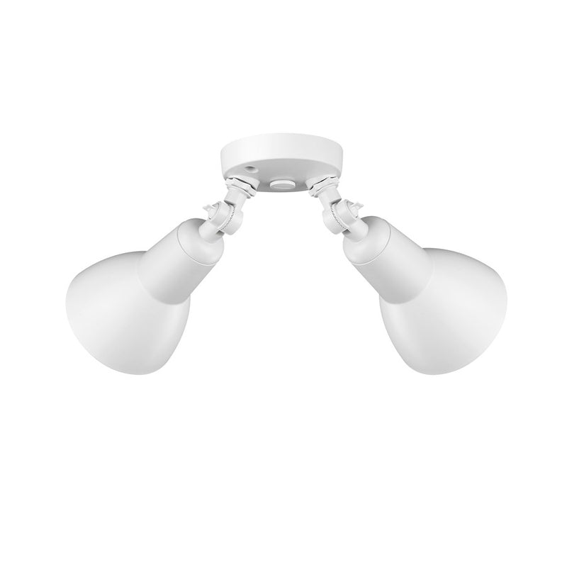 Millennium Lighting 2Lt 16" Security Flood Light, White/White