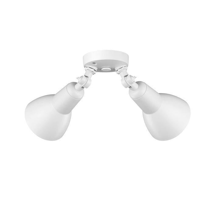 Millennium Lighting 2Lt 16" Security Flood Light, White/White