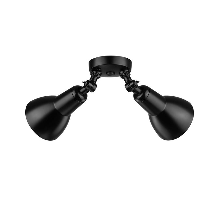 Millennium Lighting 2Lt 16" Security Flood Light, Black/Black