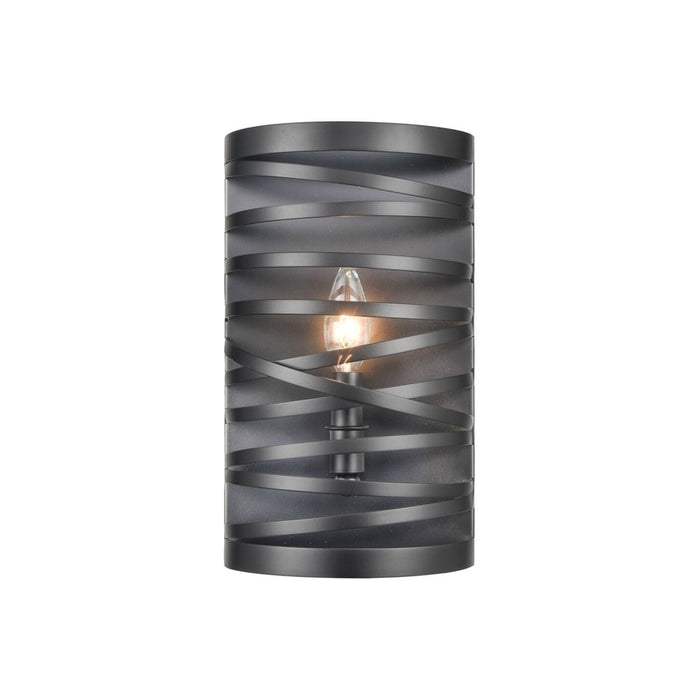 Millennium Lighting 1 Light Wall Sconce, Matte Black - 170021-MB