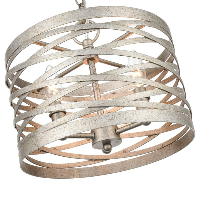 Millennium Lighting 3 Light Pendant, Antique Nickel