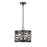Millennium Lighting 3 Light Pendant, Matte Black