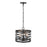 Millennium Lighting 3 Light Pendant, Matte Black