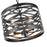 Millennium Lighting 3 Light Pendant, Matte Black