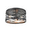 Millennium Lighting 3 Light 9" Flush Mount, Matte Black - 170023-MB