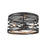 Millennium Lighting 3 Light 9" Flush Mount, Matte Black