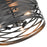 Millennium Lighting 3 Light 9" Flush Mount, Matte Black
