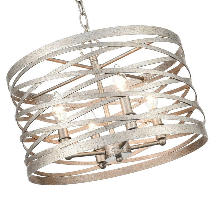 Millennium Lighting 4 Light Pendant, Antique Nickel