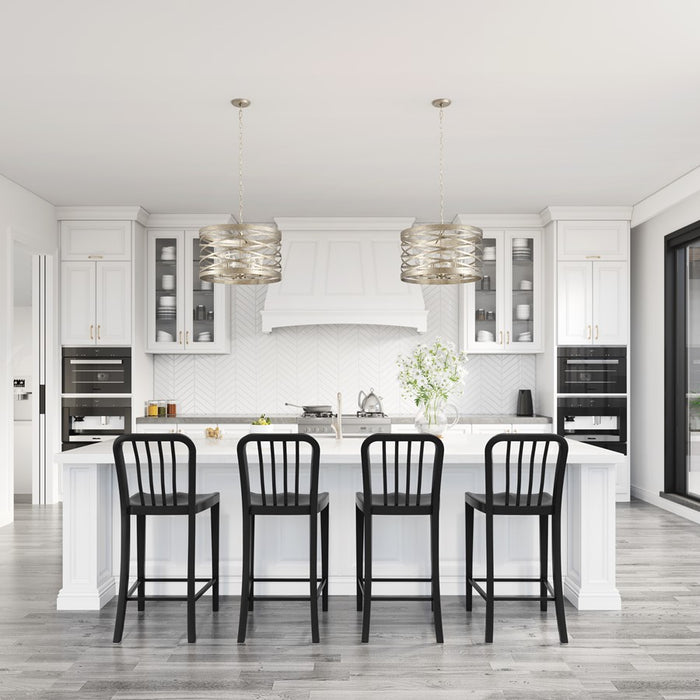 Millennium Lighting 4 Light Pendant, Antique Nickel