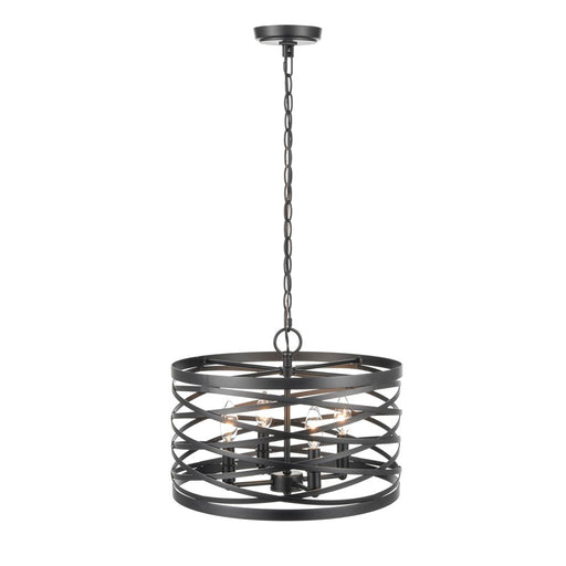 Millennium Lighting 4 Light Pendant, Matte Black - 170024-MB