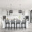 Millennium Lighting 4 Light Pendant, Matte Black
