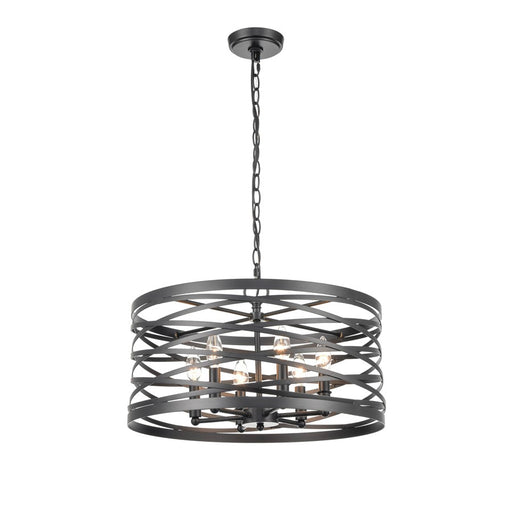 Millennium Lighting 6 Light Pendant, Matte Black - 170026-MB
