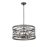 929 Lighting 6Lt Pendant, Weathered Iron - 170026-WI