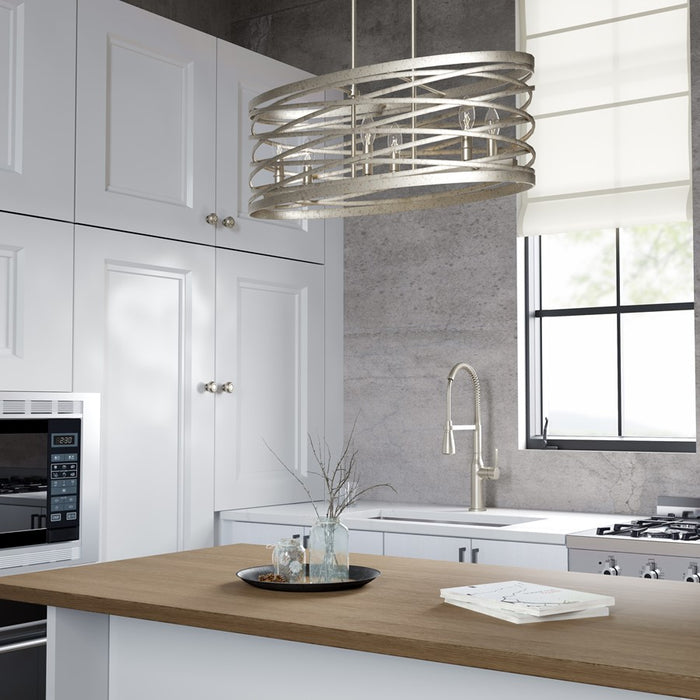 Millennium Lighting 6 Light Chandelier, Antique Nickel