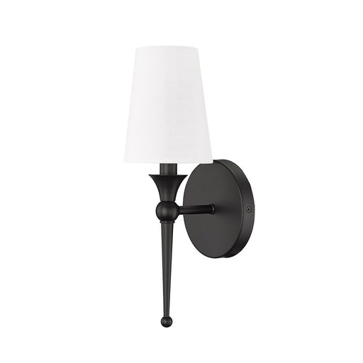 Millennium Lighting 1Lt 14" Wall Sconce, Black/Linen