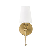 Millennium Lighting 1Lt 14" Wall Sconce, Vintage Brass/Linen - 17101-VB