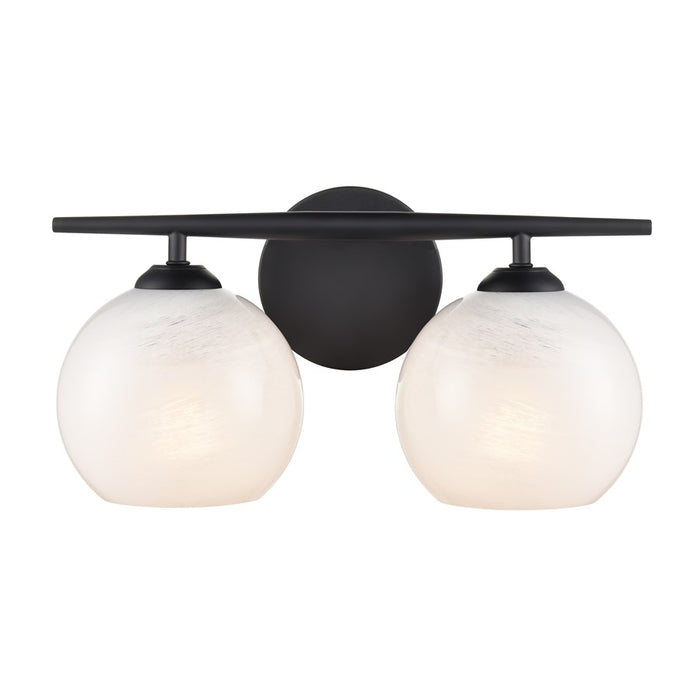 Millennium Lighting Kimorra 2Lt Vanity, Black - 18102-MB