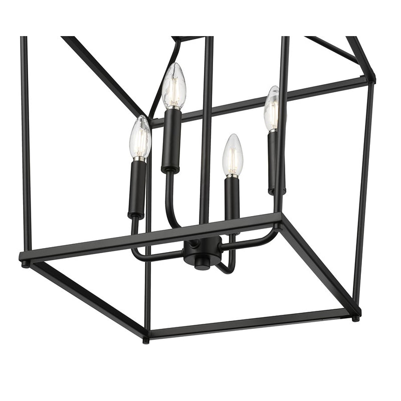Millennium Lighting Nellita 4Lt 21" Pendant, Black