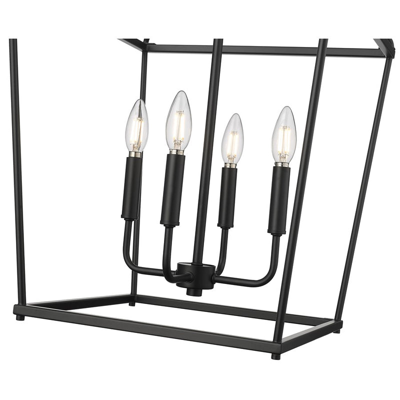 Millennium Lighting Nellita 4Lt 21" Pendant, Black