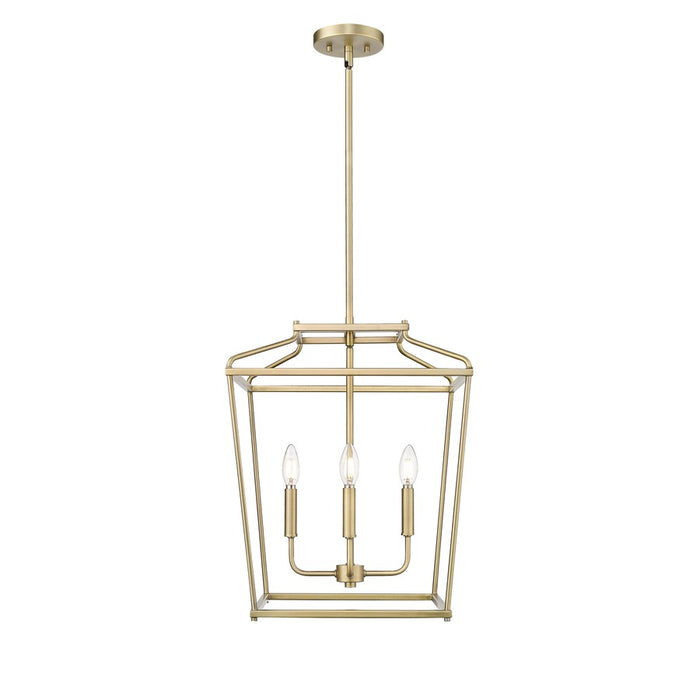Millennium Lighting Nellita 4Lt 21" Pendant, Vintage Brass