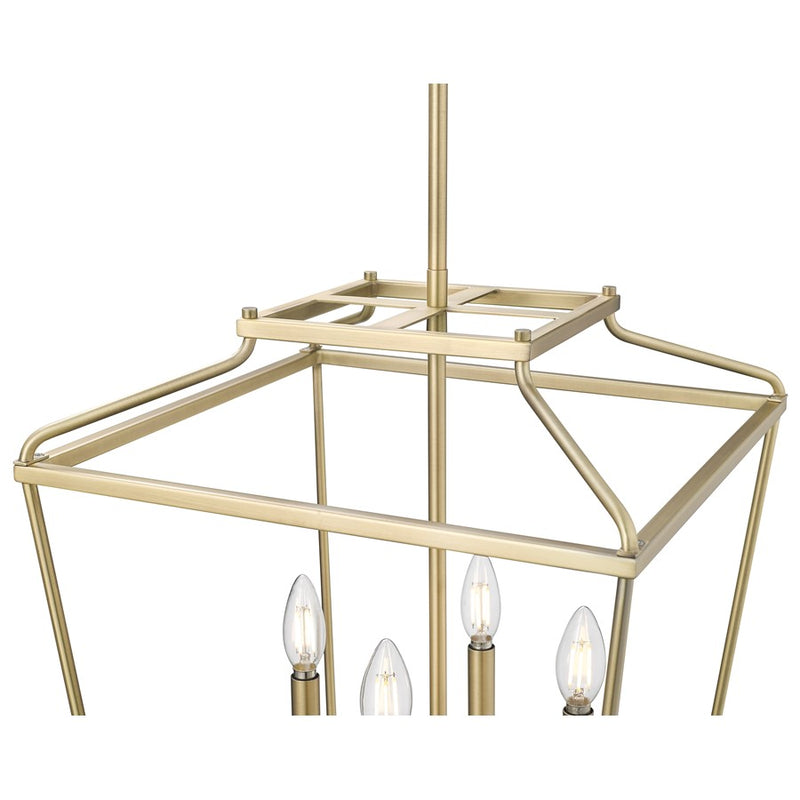 Millennium Lighting Nellita 4Lt 21" Pendant, Vintage Brass