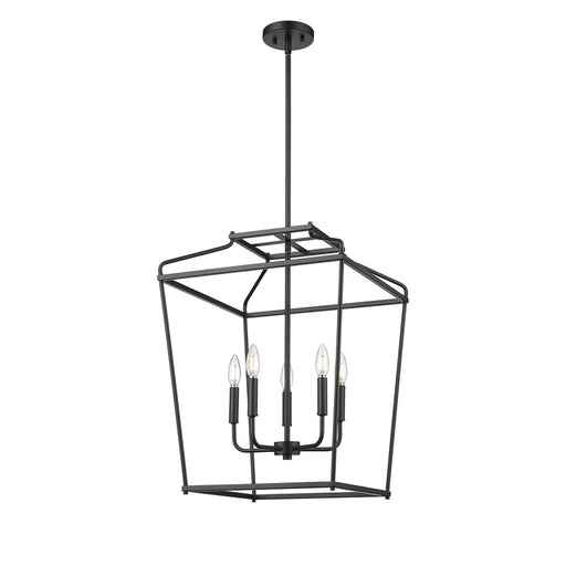 Millennium Lighting Nellita 5Lt 18" Pendant, Black - 19005-MB