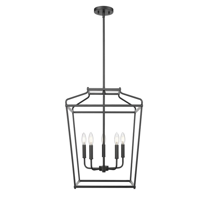 Millennium Lighting Nellita 5Lt 18" Pendant, Black