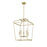 Millennium Lighting Nellita 5Lt 18" Pendant, Vintage Brass - 19005-VB