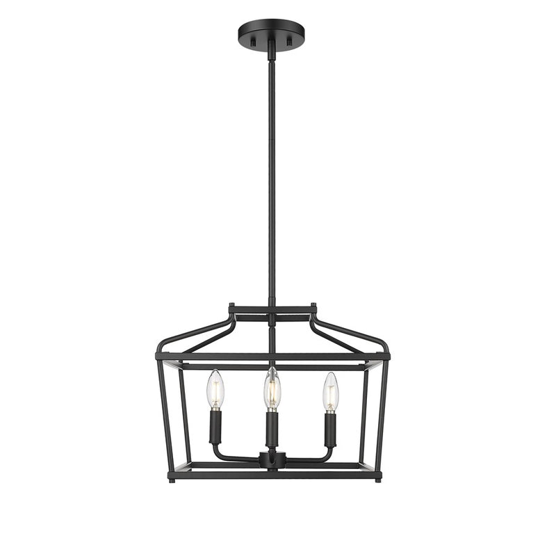 Millennium Lighting Nellita 4Lt 13" Pendant, Black