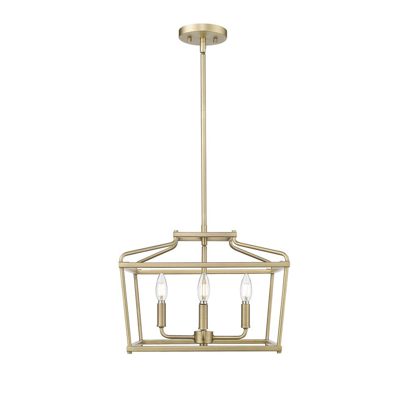 Millennium Lighting Nellita 4Lt 13" Pendant, Vintage Brass