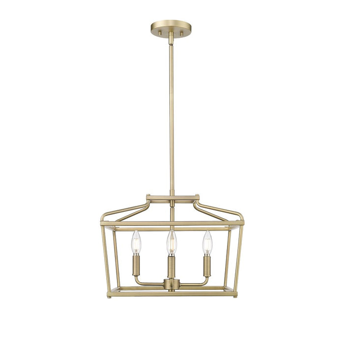 Millennium Lighting Nellita 4Lt 13" Pendant, Vintage Brass